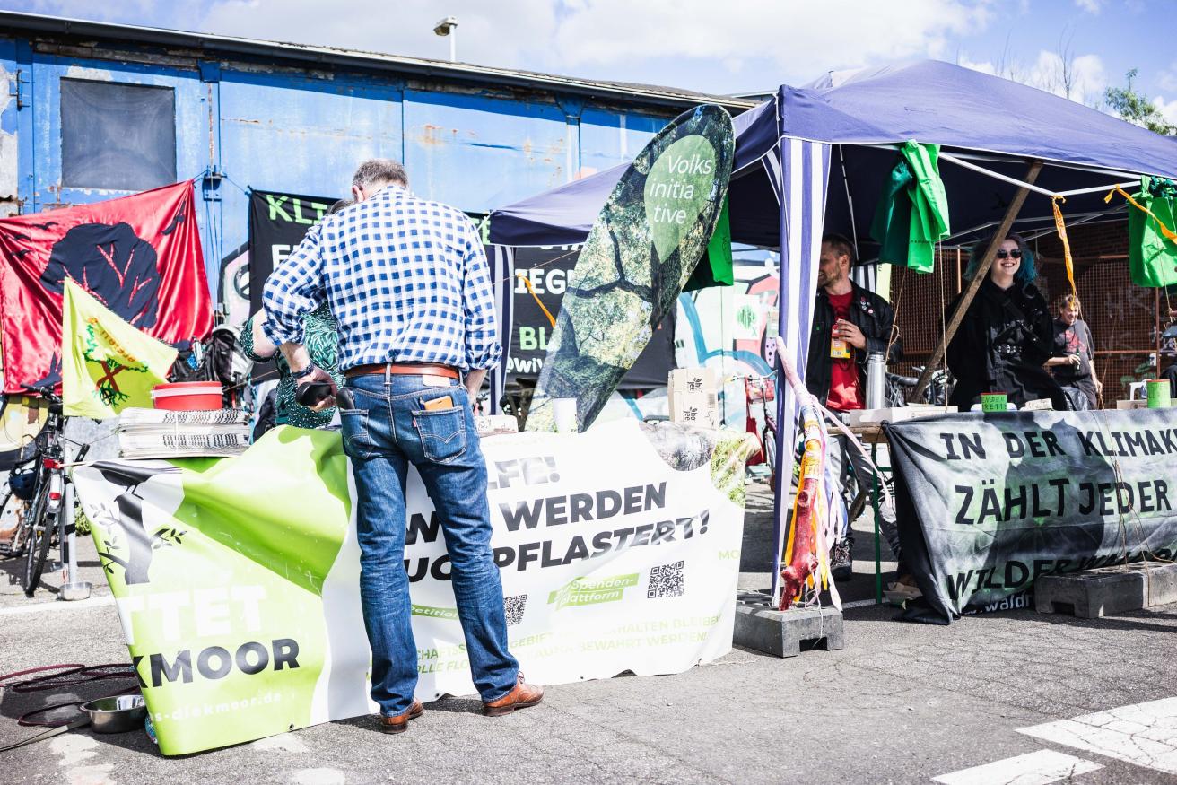 Stände von Rettet das Diekmoor und Wilder Wald Wilhelmsburg