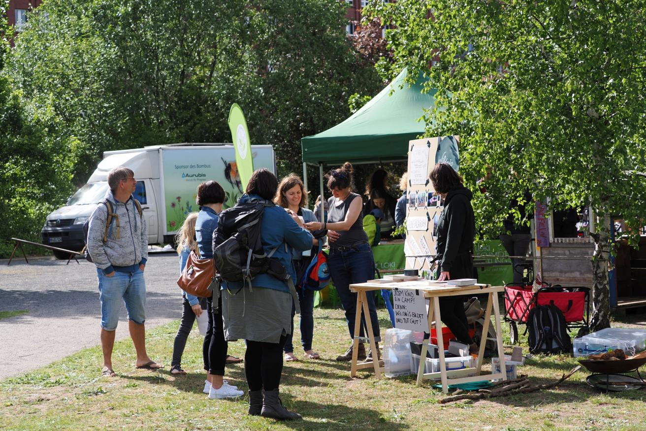 Natur-Erlebnisstand des Vereins Raum für Wort und Wildnis